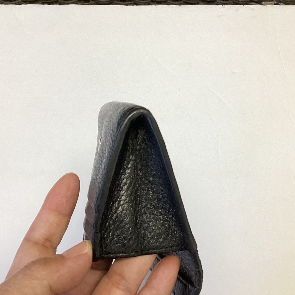 Michael Kors Black Pebbled Leather Card Holder - Picture 7 of 7